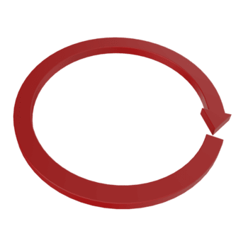 3d rosso circolare freccia icone nel diverso rotazione angoli, simboleggiante ciclo, processi, ripetere, ricaricare, ciclo continuo, ricaricare, e continuo movimento png