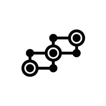 resumen red conexión en negro y blanco conceptualizando conectividad y datos fluir vector