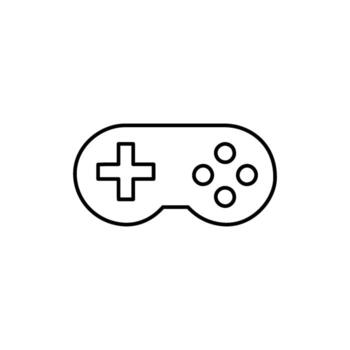 Iconic game controller representing digital entertainment and interactive gaming experiences vector