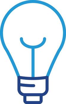 light bulb icon symbolizes ideas, inspiration, and solutions, which in the context of relaxation can be interpreted as new idea vector