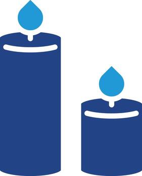 el icono de velas en el practicas de meditación, yoga, y aromaterapia es un poderoso visual representación de paz, esperanza, y un calmante atmósfera. vector