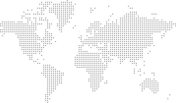 Polygon shape dotted world map design. Polygon shape dotted world map. A simple yet elegant representation of the globe. A great graphic for a variety of projects. vector