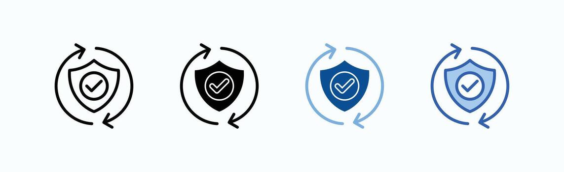 Security System Icon Sheet vector