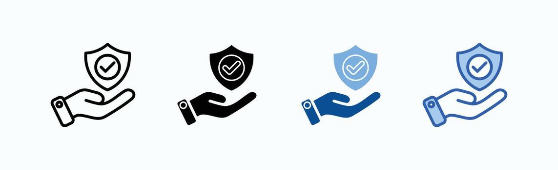 Insurance With Hand vector