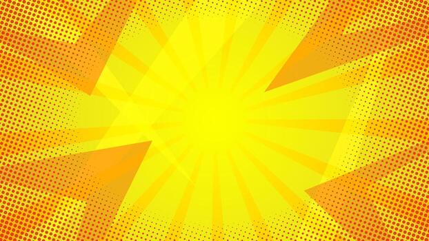 pop art yellow gradient abstract background. yellow comic sunburst effect background with halftone and overlay texture background. Suitable for templates, sales banners, events, ads, web, and page. vector