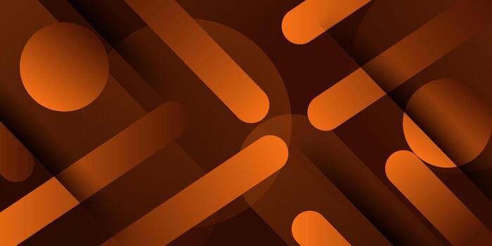 Abstract dynamic dark orange gradient illustration background with simple rectangular style and 3D appearance. Futuristic and luxurious design. Eps10 vector