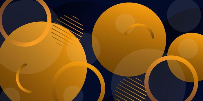 resumen oscuro azul antecedentes con circulo modelo elemento diseño en sencillo y de moda naranja color. eps10 vector