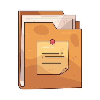Illustration of a file folder vector