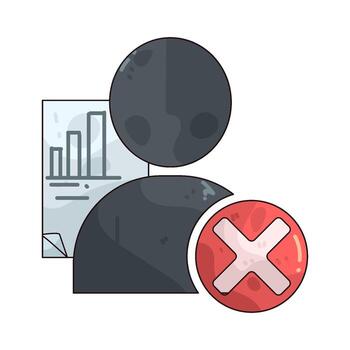 Graphic showing data analysis error vector