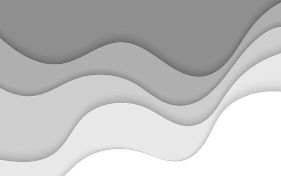 mínimo gris resumen antecedentes con en capas ondulado papel cortar diseño. ilustración 10 eps. vector