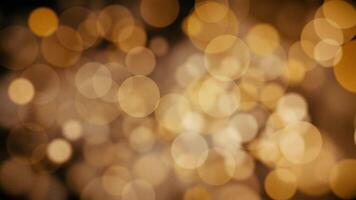 abstrakt Bokeh Hintergrund Animation mit sanft flackern defokussiert warm Bokeh Licht Kugeln. diese elegant Bewegung Hintergrund ist voll hd und Schleife. video