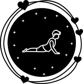 Cobra Pose Elegant Visual Art Object vector