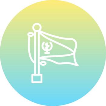 Flag Eritrea Streamlined Visual Branding Symbol vector