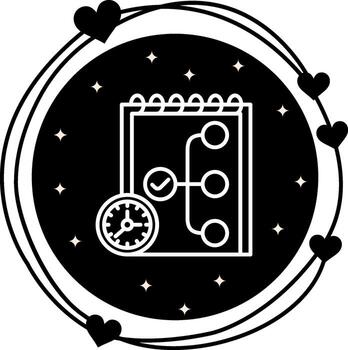 Planning Abstract Flat Shape vector