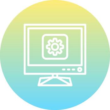 Tv Setting Clear User Interface Graphic vector