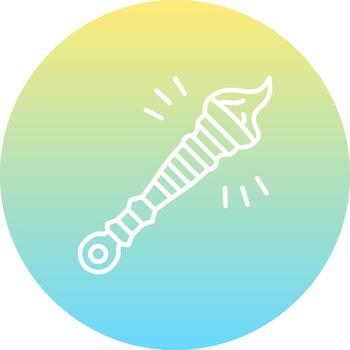 antiguo fuego antorcha distintivo web gráfico elemento vector