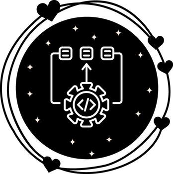 algoritmo avanzado usuario experiencia símbolo vector