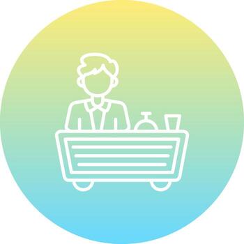 Receptionist Advanced UI Graphic Layout vector