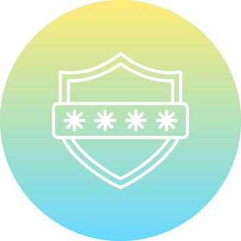 Password Code Consistent Modern Design Symbol vector