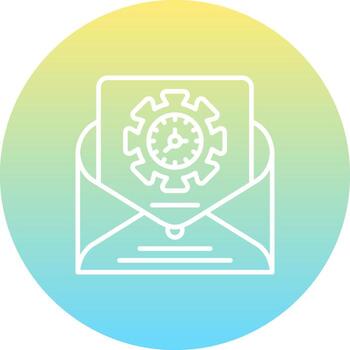 Mail Concise Digital Art Symbol vector