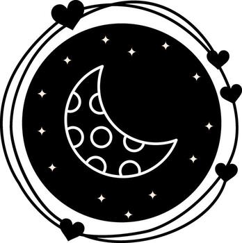 Moon Consistent UI Graphic Element vector
