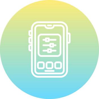 Mobile Controls Consistent Product Graphic Symbol vector