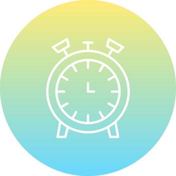 Alarm Clock Sharp Digital Graphic Layout vector