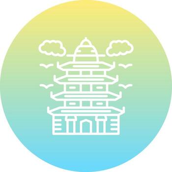 Pagoda Fluid Mobile UI Design vector