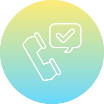 Call Accepted Distinctive Creative Design Layout vector