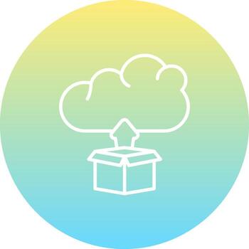 Cloud App Deployment Compact Flat Layout vector