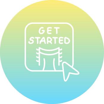 comienzo personalizado usuario interfaz diseño vector