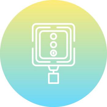 Left Turn Signal Advanced UI Graphic Layout vector