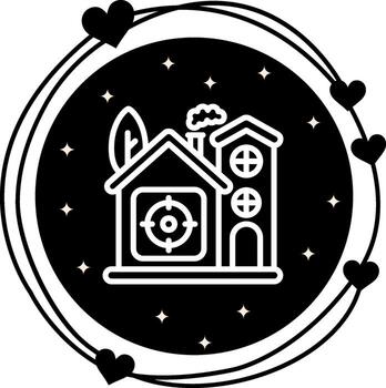 Home Target Concise Modern Graphic Object vector