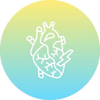 Myocardial Infarction Elegant User Experience Element vector