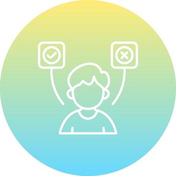 Decision Making Consistent Product Graphic Symbol vector