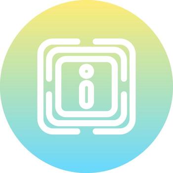 Info Unique Flat Shape vector