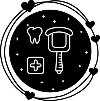 Dental Scraper Functional User Interface Graphic vector