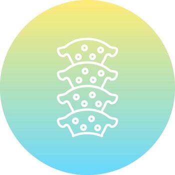 Thoracic Spine Fluid Abstract Shape vector