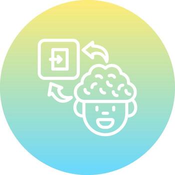 Brain Exit Adaptive Digital Graphic Design vector