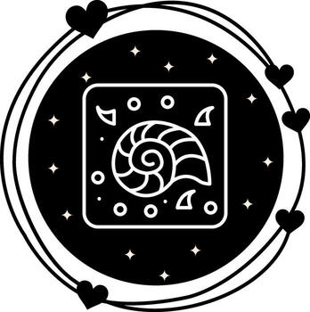 Spiral Fossil Shell Strong Flat Feature vector