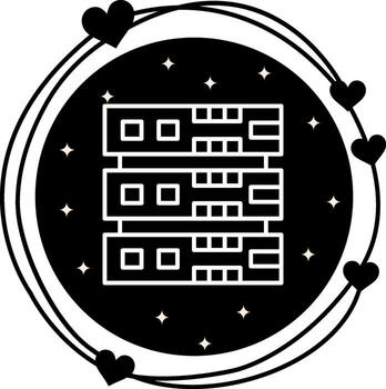 Database Abstract Flat Shape vector