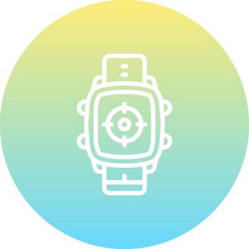 Smart Watch Target Distinctive Web Graphic Element vector