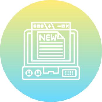 Program New Features Custom User Interface Layout vector