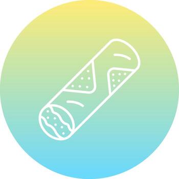 Shawarma Concise Modern Design Sketch vector