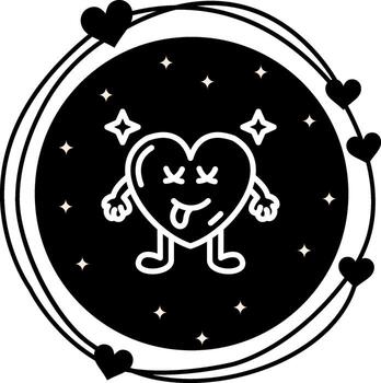 Dead Heart Custom Minimal Symbol vector