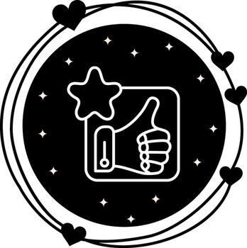 pulgares arriba botón único web gráfico elemento vector