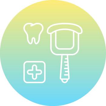 Dental Scraper Distinctive Web Graphic Element vector
