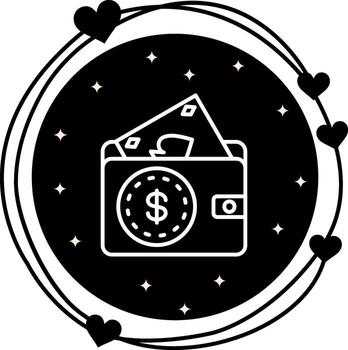 Poker Wallet Consistent UI Graphic Element vector