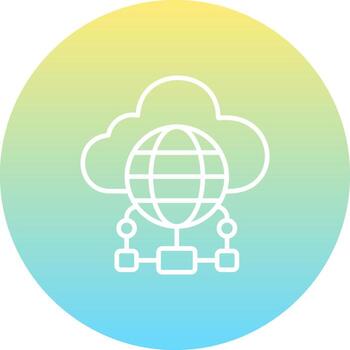 nube informática distintivo creativo diseño diseño vector