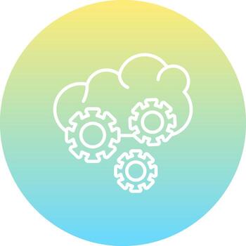 Cloud Orchestration Consistent Product Graphic Symbol vector
